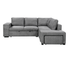 Kayden 3 Piece Sectional w/Pull-Out Sleeper - Dark Grey Fabric