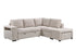 Kayden 3 Piece Sectional w/ Pull-Out Sleeper - Beige Fabric