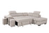 Kenna 3 Piece Sectional w/ Pull-Out Sleeper - Beige Fabric