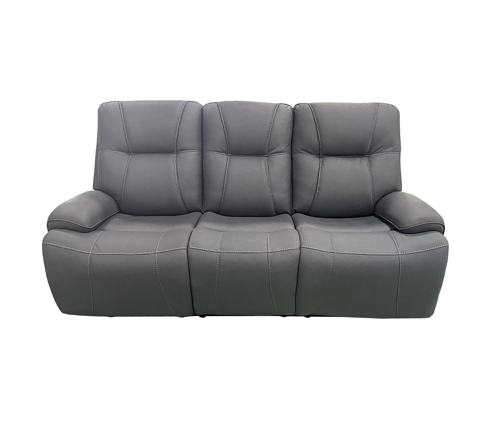 Kirke Sofa - Power Reclining - Smoke Fabric