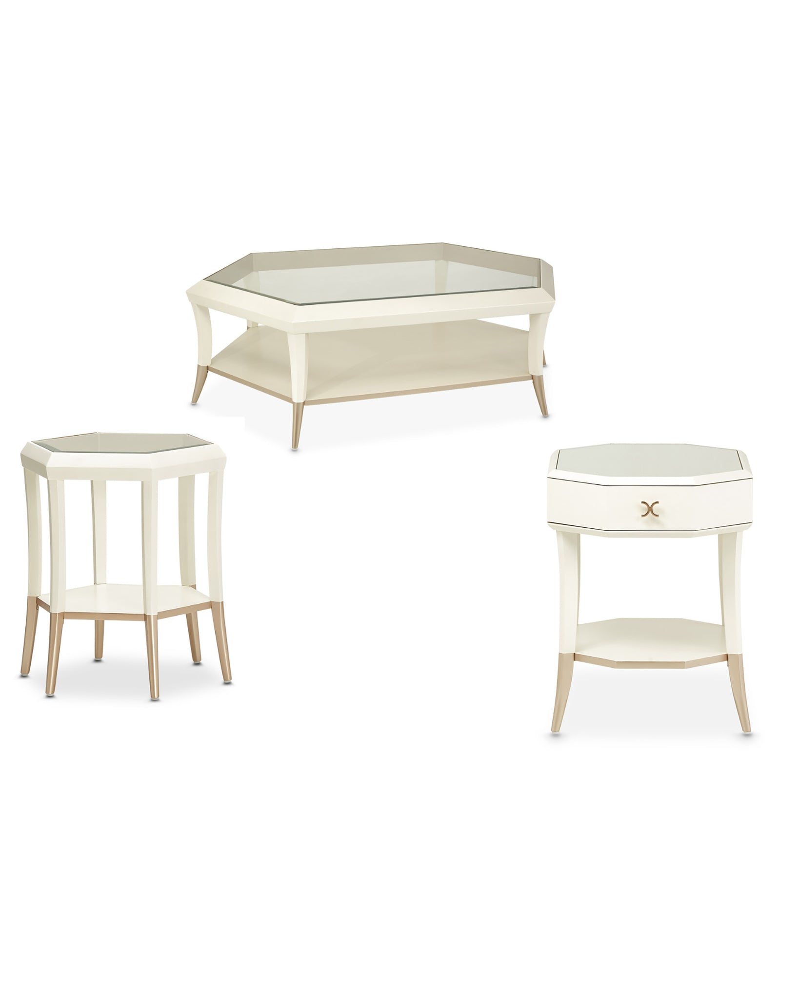 La Rachelle 3-Piece Set: Coffee, End, and Accent Table | Buy Online or ...