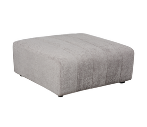 Lauren Ottoman - Pewter Boucle