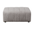 Lauren Ottoman - Pewter Boucle Fabric