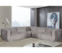 Lauren 5 Piece Sectional - Pewter Boucle Fabric