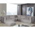 Lauren 5 Piece Sectional - Pewter Boucle Fabric