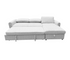 Leon 2 Piece Sectional w/ Pull-Out Sleeper - Grey Fog Fabric