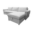 Leon 2 Piece Sectional w/ Pull-Out Sleeper - Grey Fog Fabric