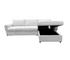 Leon 2 Piece Sectional w/ Pull-Out Sleeper - Grey Fog Fabric