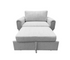Leon Chair w/ Pull-Out Sleeper - Grey Fog Fabric