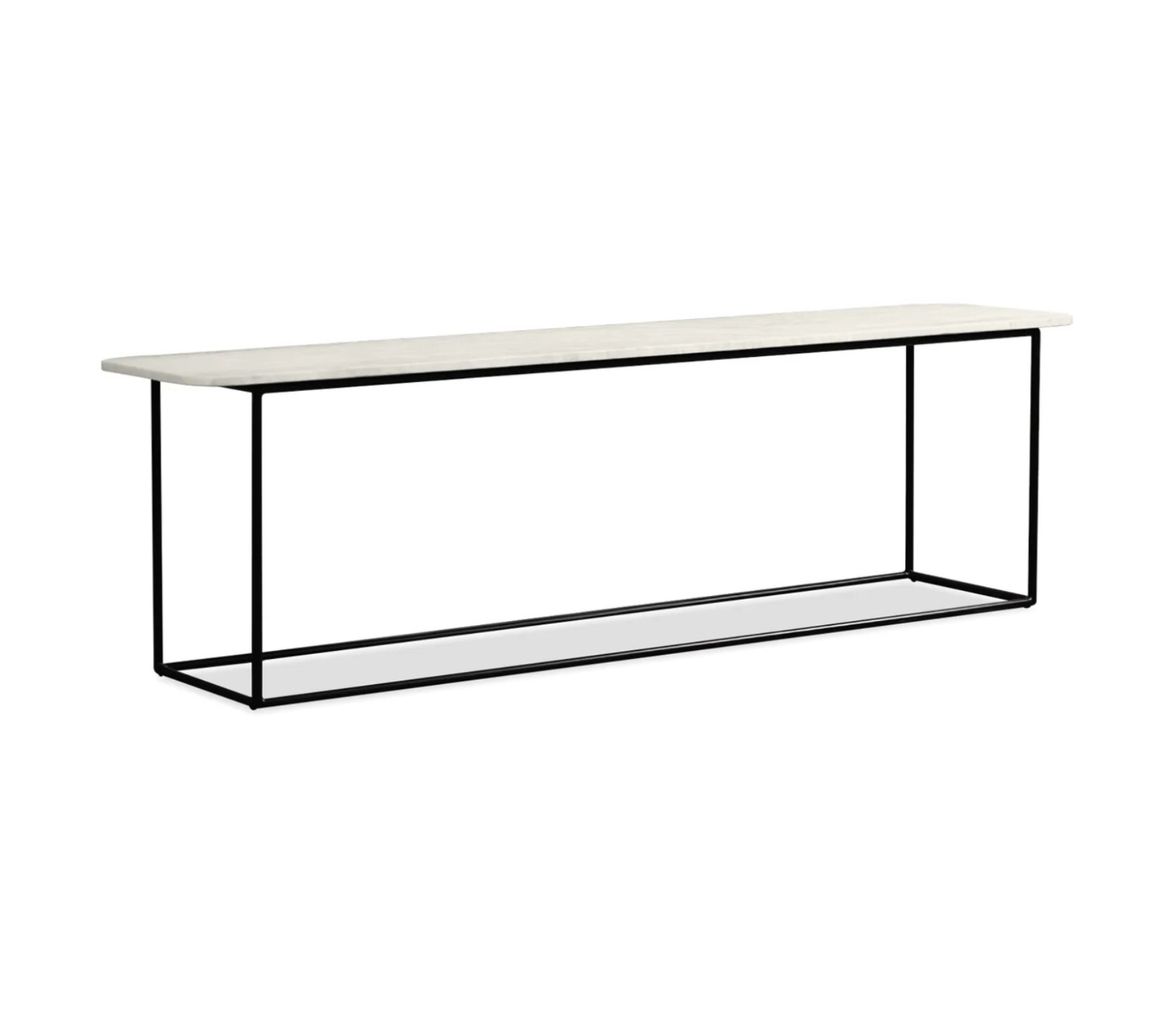 Lola Sofa Table - Travertine Marble