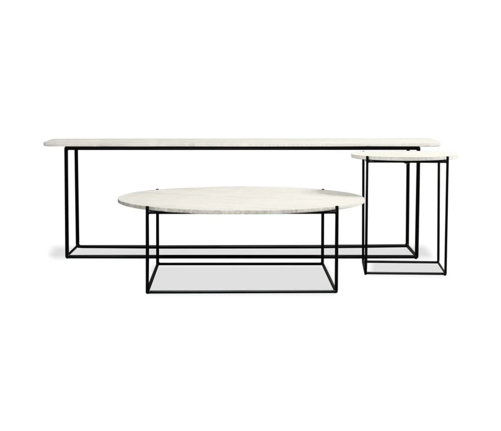 Lola End Table - Travertine Marble