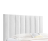 Marcel Upholstered Bed w/ Lift Storage - Blanco White Fabric