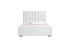 Marcel Upholstered Bed w/ Lift Storage - Blanco White Fabric