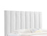Marcel Upholstered Bed w/ Lift Storage - Blanco White Fabric