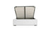 Marcel Upholstered Bed w/ Lift Storage - Blanco White Fabric