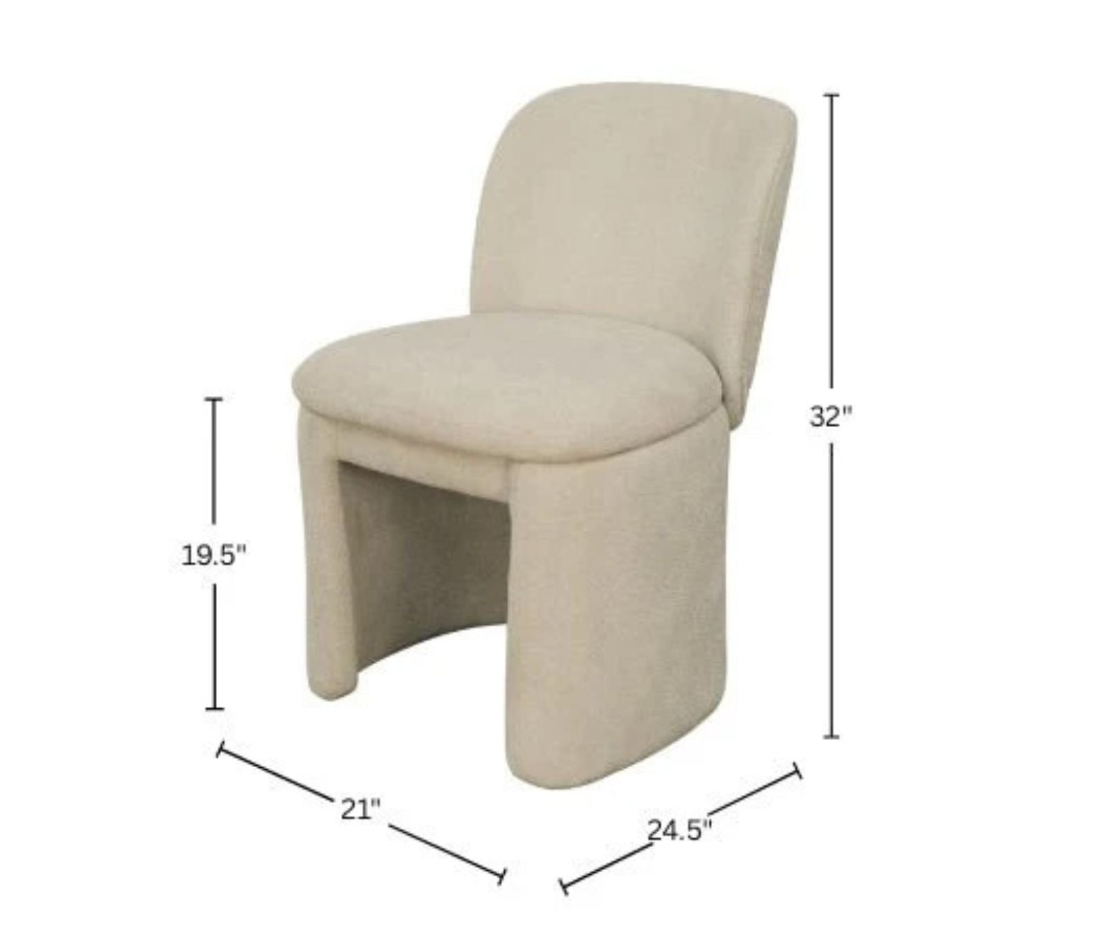 Mila Dining Chair - Beige