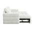 Montclair 2 Piece Sectional w/ Pull-Out Sleeper - Ivory Pebble Fabric