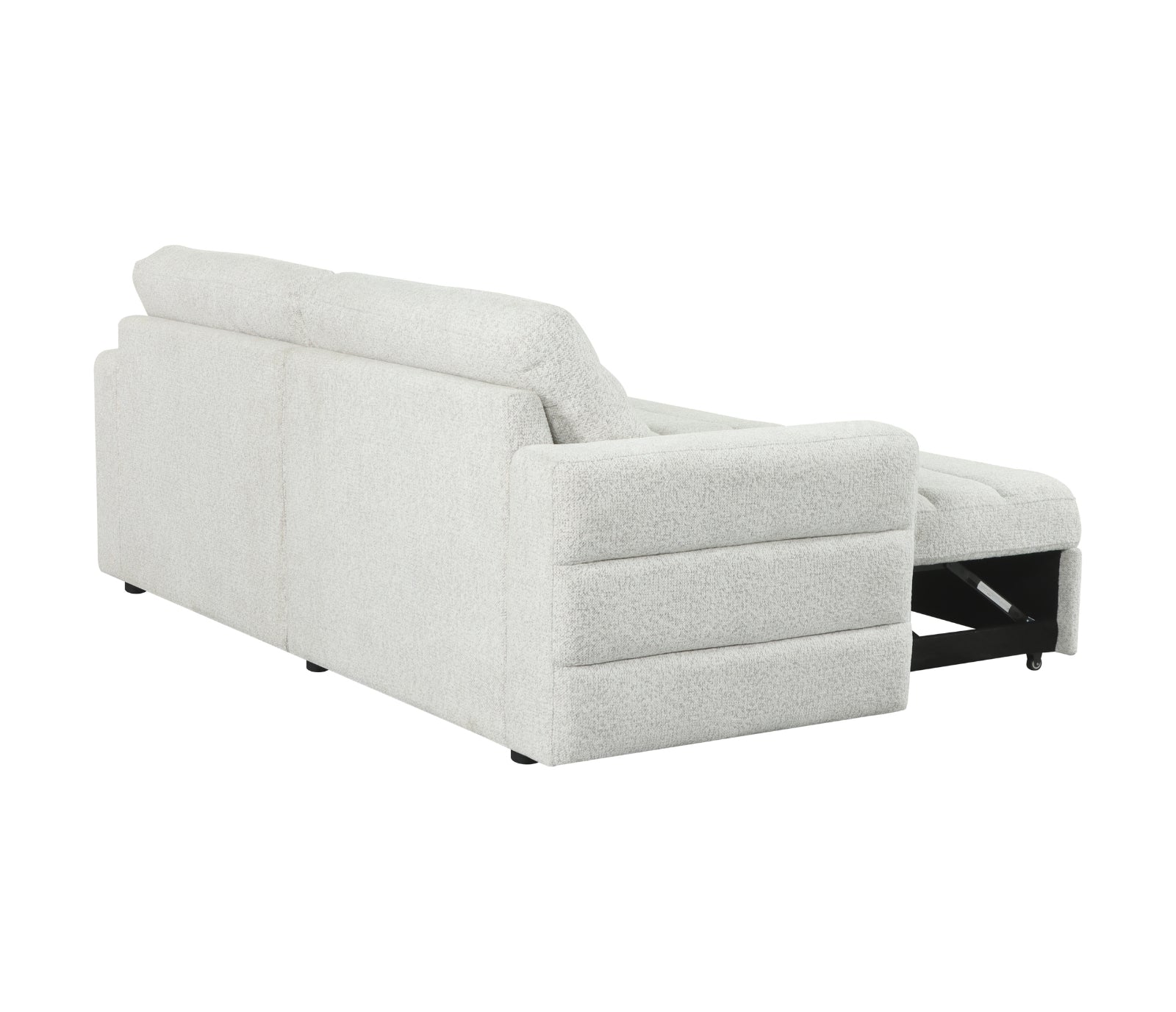 Montclair 2 Piece Sectional w/ Pull-Out Sleeper - Ivory Pebble Fabric
