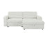 Montclair 2 Piece Sectional w/ Pull-Out Sleeper - Ivory Pebble Fabric