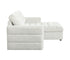Montclair 2 Piece Sectional w/ Pull-Out Sleeper - Ivory Pebble Fabric
