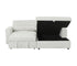 Montclair 2 Piece Sectional w/ Pull-Out Sleeper - Ivory Pebble Fabric
