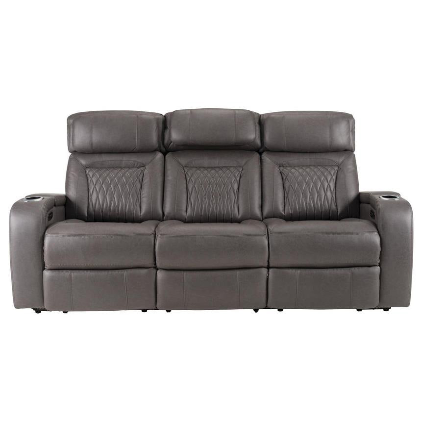 Monza Sofa - Triple Power & Massage - Grey Fabric