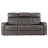 Monza Sofa - Triple Power & Massage - Grey Fabric