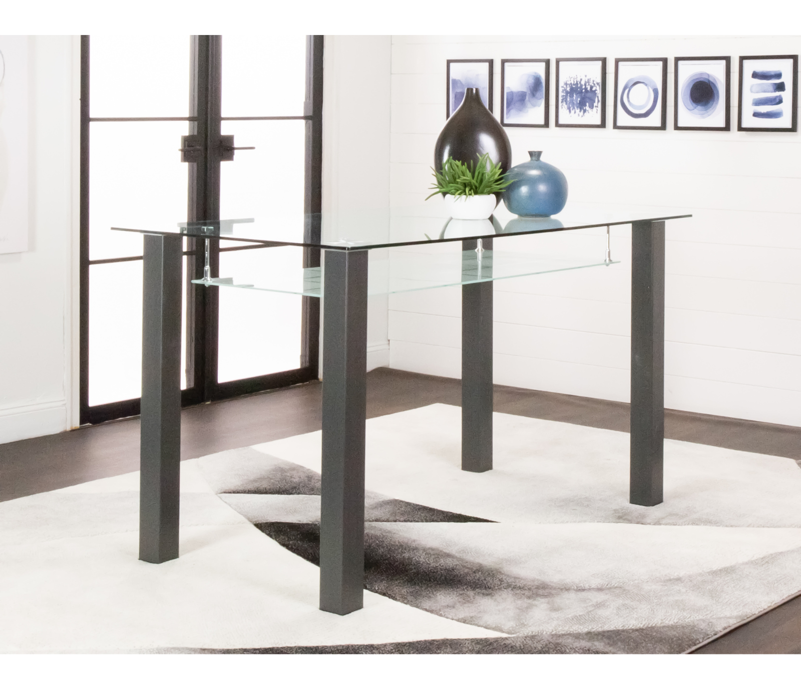 Napa 5 Piece Counter Dining Set - Rectangle - Grey