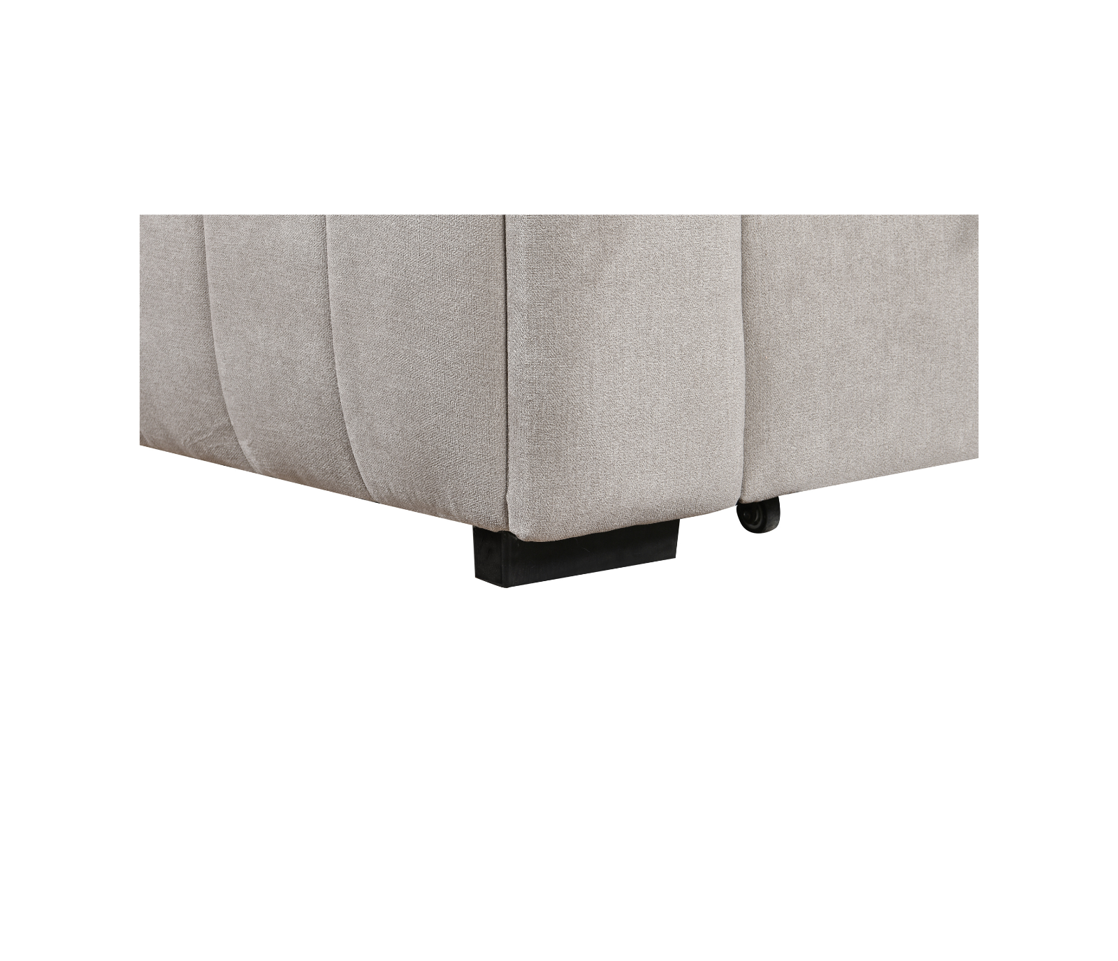Nelly 2 Piece Sectional w/ Pull-Out Sleeper - Taupe Fabric