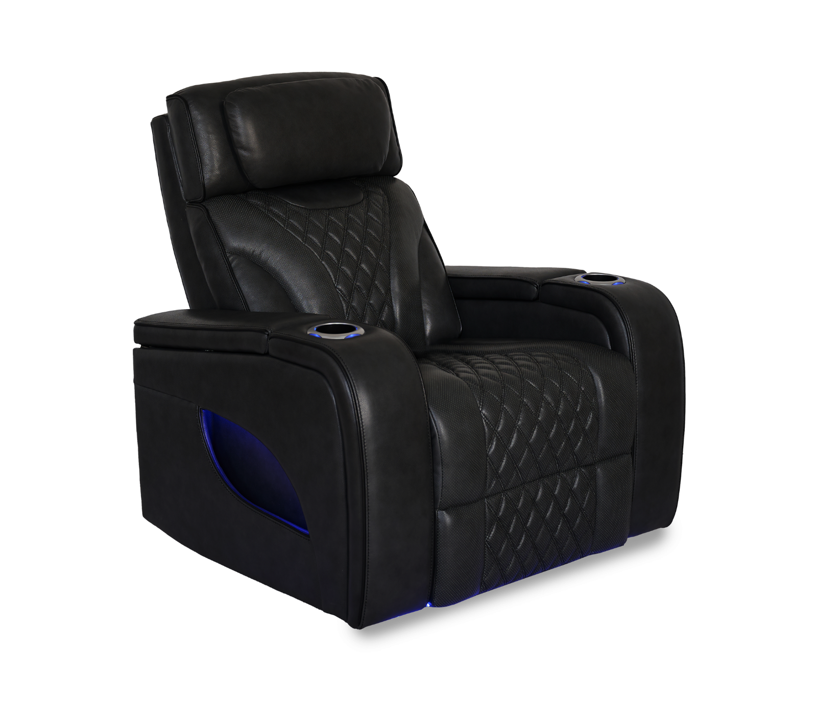 Nexus Chair - Power Reclining w/ Power Headrest - Black Leather