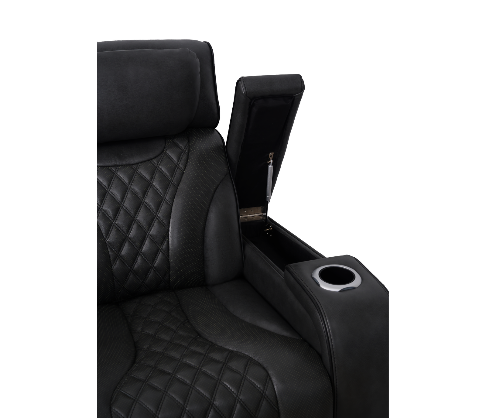 Nexus Chair - Power Reclining w/ Power Headrest - Black Leather