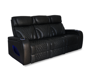 Nexus Sofa - Power Reclining w/ Power Headrests - Black
