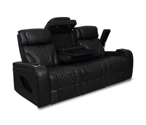 Nexus Sofa - Power Reclining w/ Power Headrests - Black