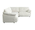 Nimbus 4 Piece Sectional - Cream Tweed Fabric