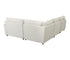 Nimbus 4 Piece Sectional - Cream Tweed Fabric