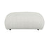 Nimbus Ottoman w/ Casters - Cream Tweed Fabric