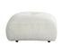 Nimbus Ottoman w/ Casters - Cream Tweed Fabric