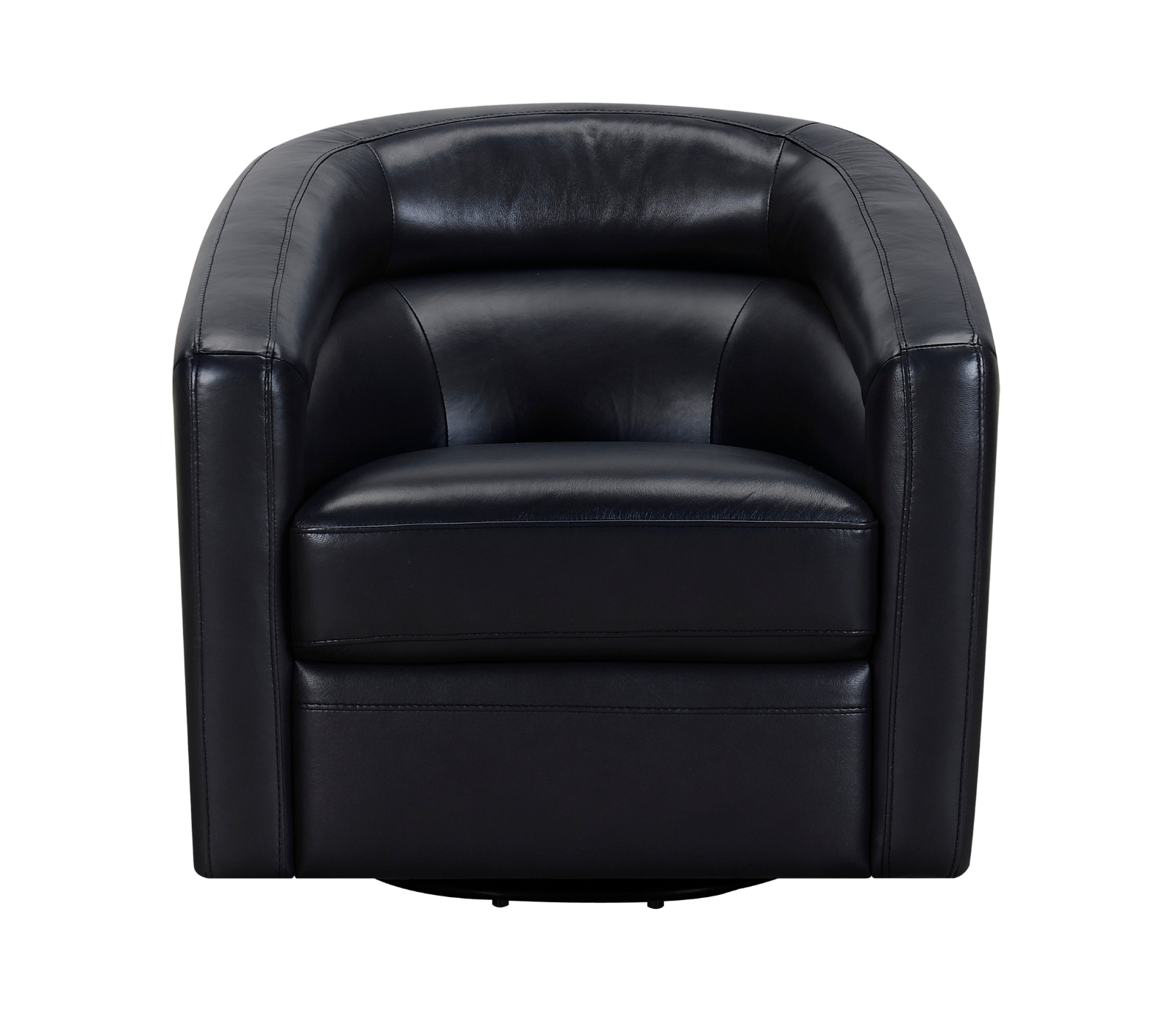 Oakmont Swivel Chair - Midnight Blue Leather