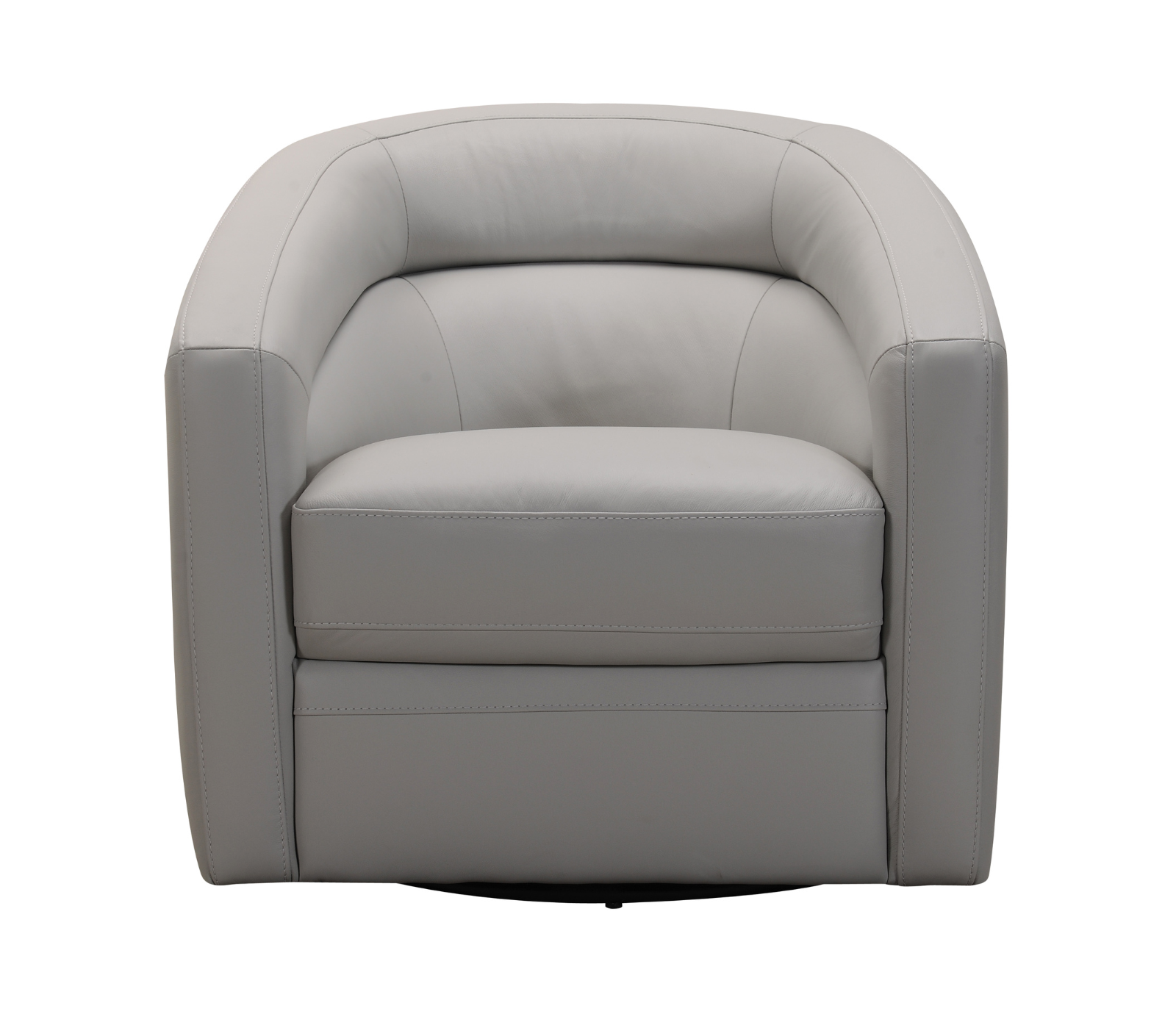 Oakmont Swivel Chair - Dove Grey Leather