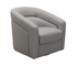 Oakmont Swivel Chair - Dove Grey Leather