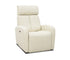 Odin Glider Chair - Power Reclining w/ Manual Headrest - Pearl White Leather