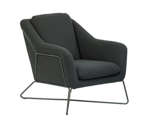 Olivia Accent Chair - Black Boucle