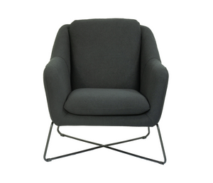 Olivia Accent Chair - Black Boucle