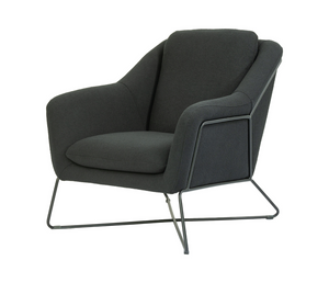 Olivia Accent Chair - Black Boucle