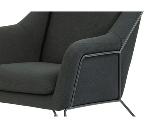 Olivia Accent Chair - Black Boucle