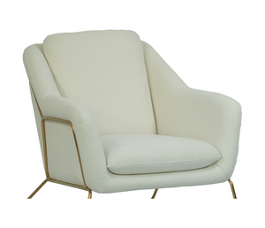 Olivia Accent Chair - Ivory Boucle