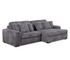 Presley 2 Piece Sectional - Power Slider - Pewter Fabric