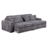 Presley 2 Piece Sectional - Power Slider - Pewter Fabric