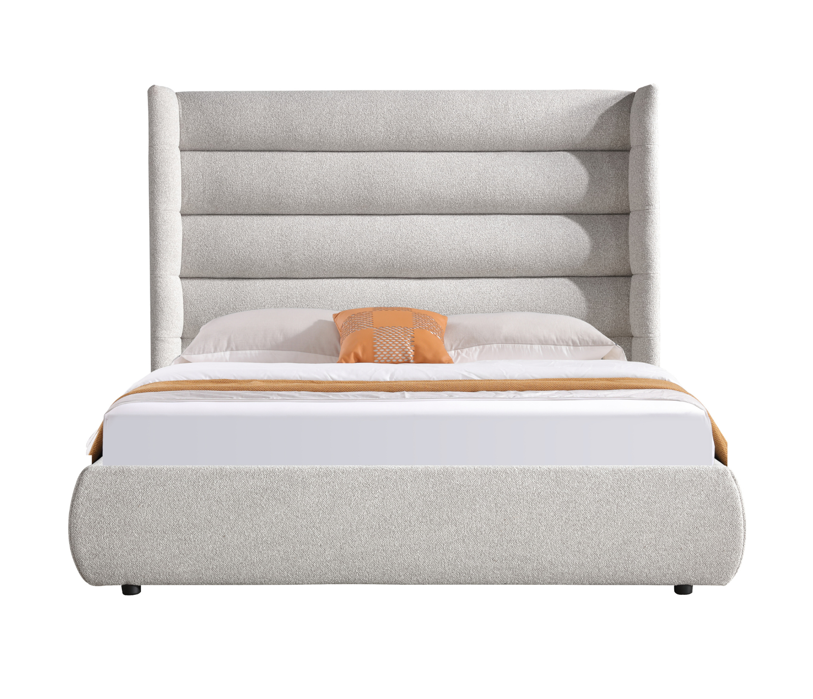 Paradox Upholstered Bed w/ Lift Storage - Dune Fabric