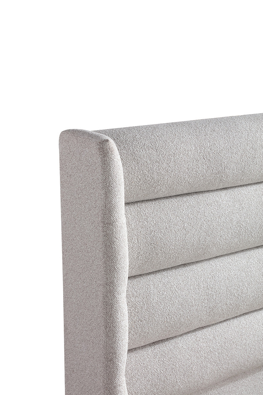 Paradox Upholstered Bed w/ Lift Storage - Dune Fabric